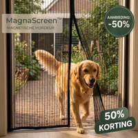 Magnetischer Fliegengitter-Türvorhang — Selbstschließend, in 5 Minuten aufgehängt, hundefreundlich