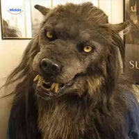 Maske | Wolfskopf aus Latex, leuchtend und ideal für Halloween