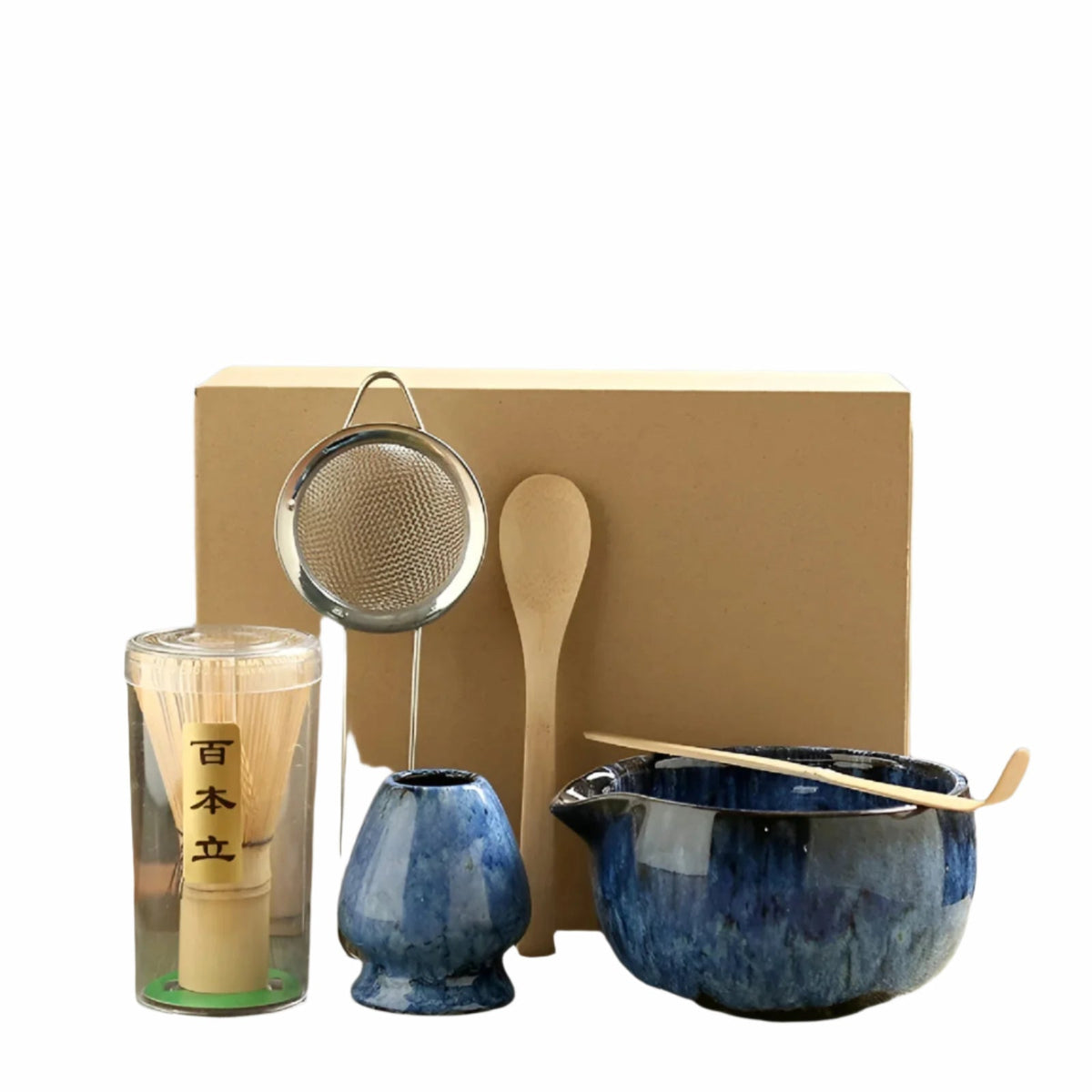 Matcha-Set – Traditionelles Teeservice als Geschenk, 6-teilig für die Teezeremonie aus hochwertigen Materialien