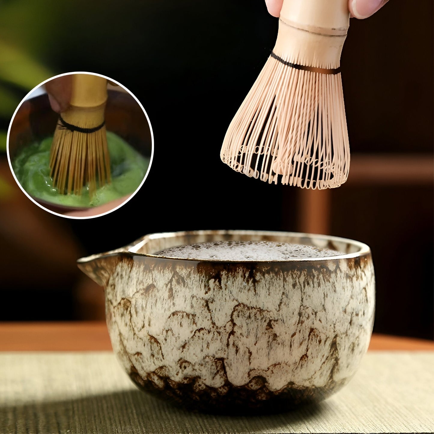 Matcha-Set – Traditionelles Teeservice als Geschenk, 6-teilig für die Teezeremonie aus hochwertigen Materialien