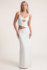 Maxikleid | Rückenfrei und Schleifendetail mit eleganter Note