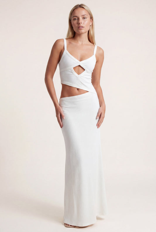 Maxikleid | Rückenfrei und Schleifendetail mit eleganter Note