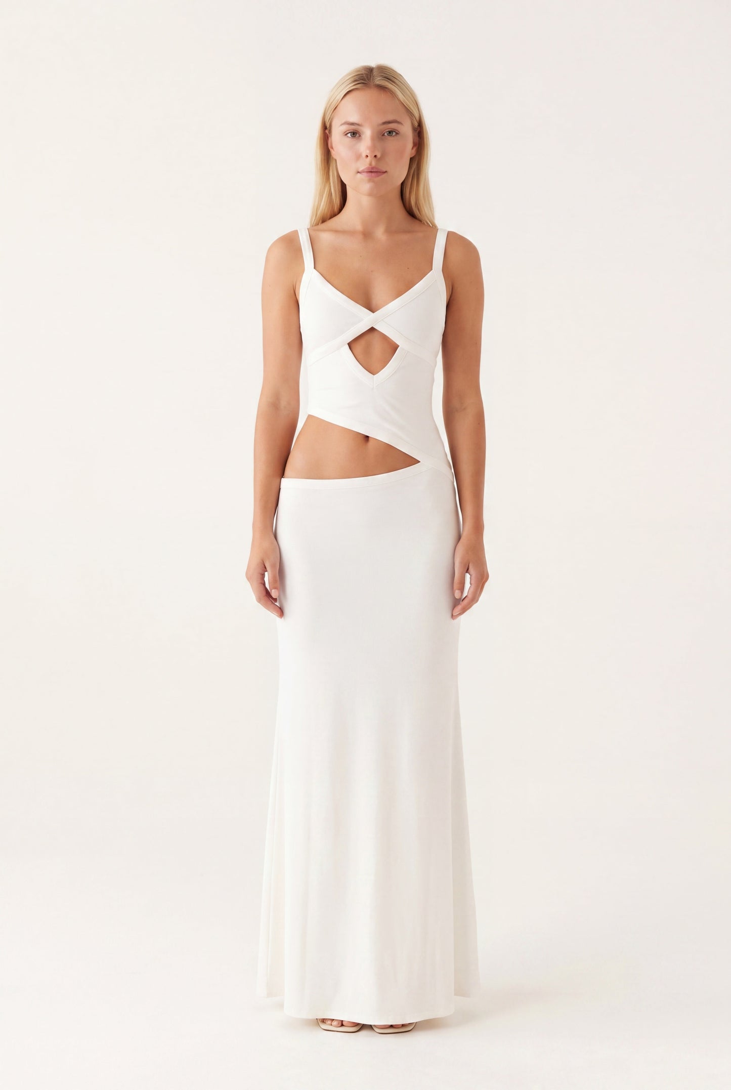 Maxikleid | Rückenfrei und Schleifendetail mit eleganter Note