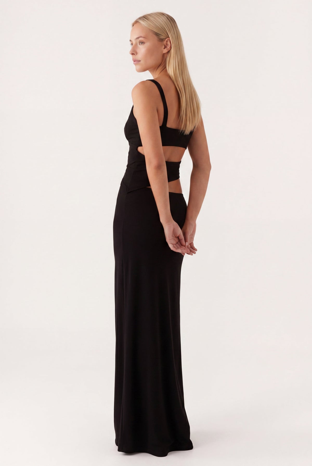 Maxikleid | Rückenfrei und Schleifendetail mit eleganter Note