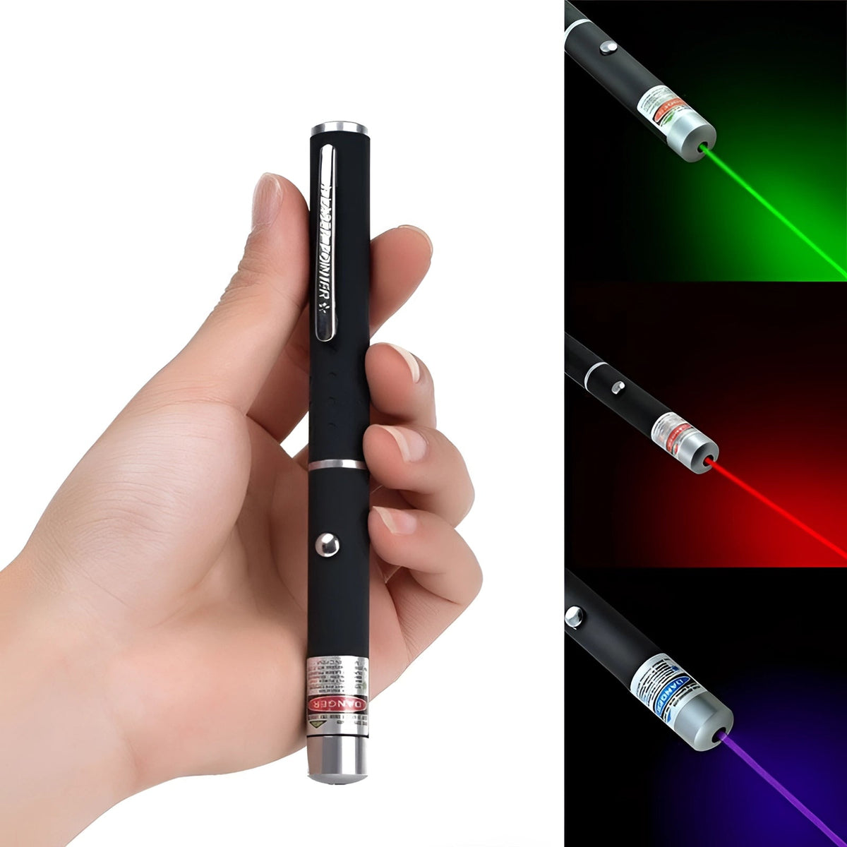 Mehrfarbiger Laserpointer mit verstellbarem Fokus