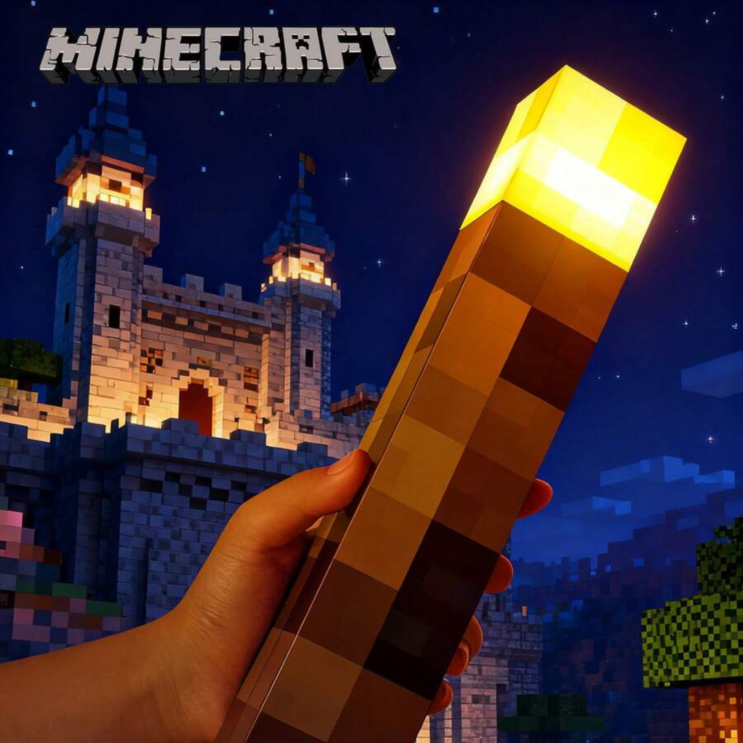Minecraft-Fackel für das echte Leben