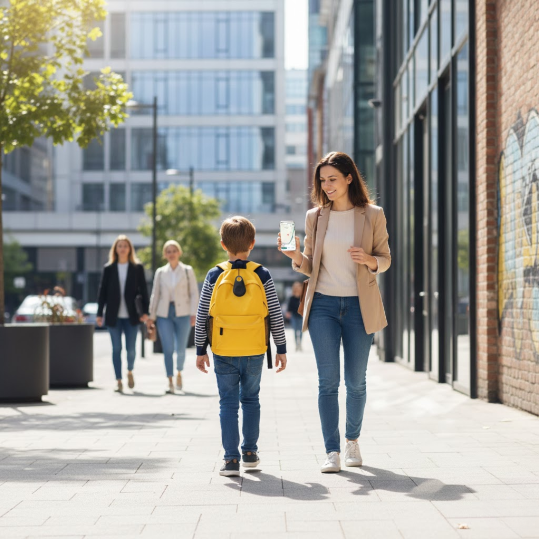 Mini-GPS-Tracker für Kinder mit Echtzeit-Ortung & SOS-Funktion