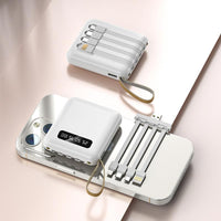 Mini-Powerbank 20.000 mAh mit integrierten Kabeln