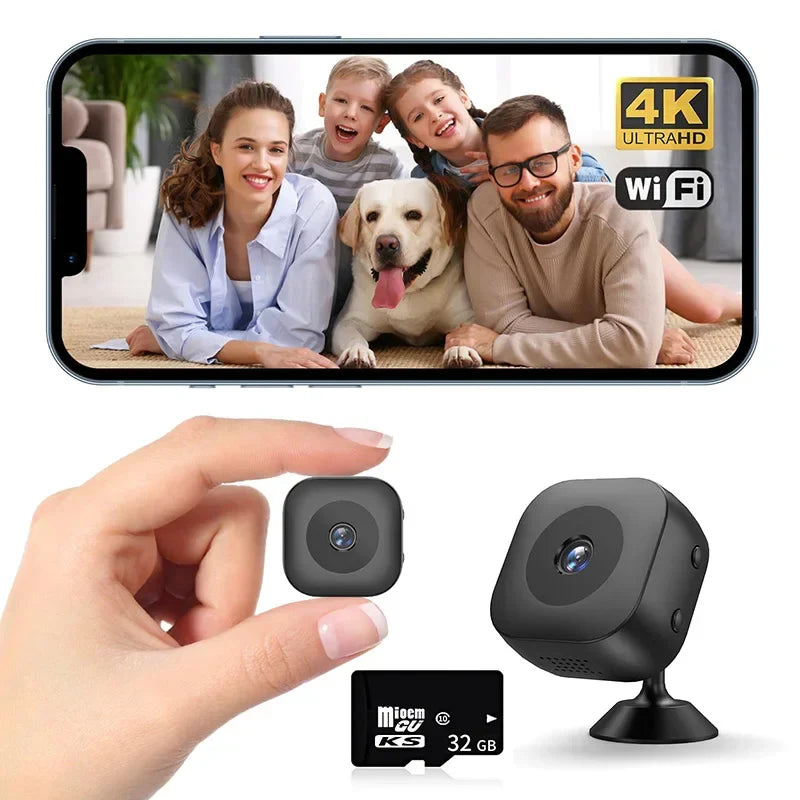 Mini-WLAN-Kamera mit Bewegungserkennung und Full HD 1080P - Kompakte Sicherheitskamera