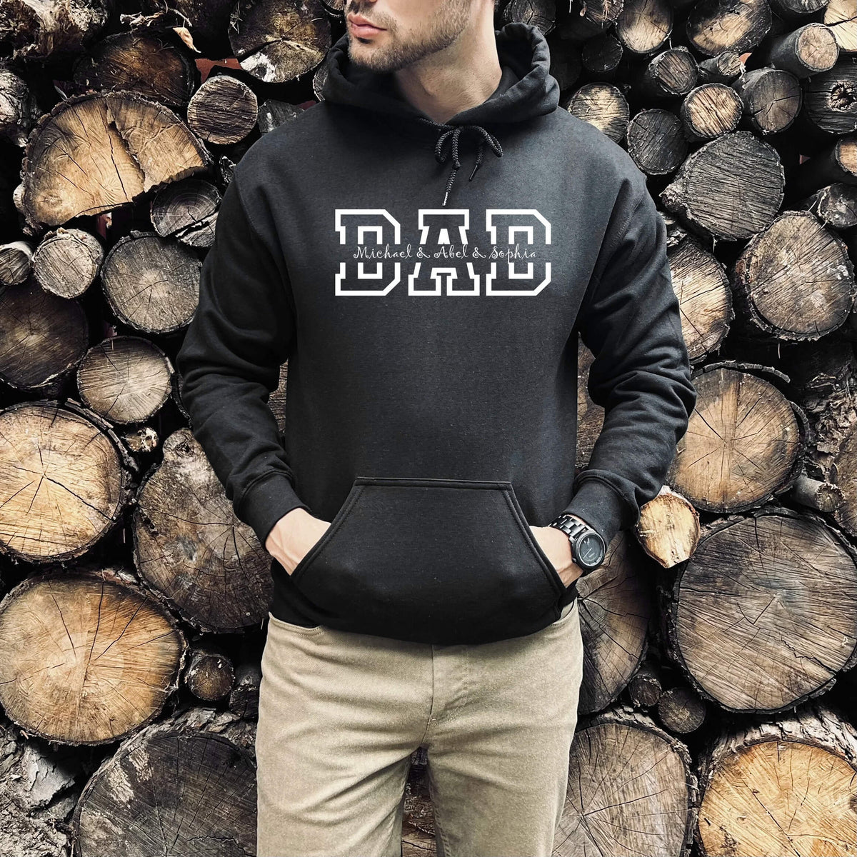 Personalisierter Hoodie mit den Namen Ihres ganzen Stolzes
