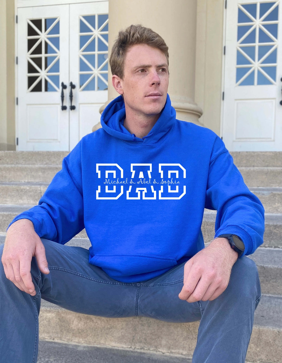 Personalisierter Hoodie mit den Namen Ihres ganzen Stolzes