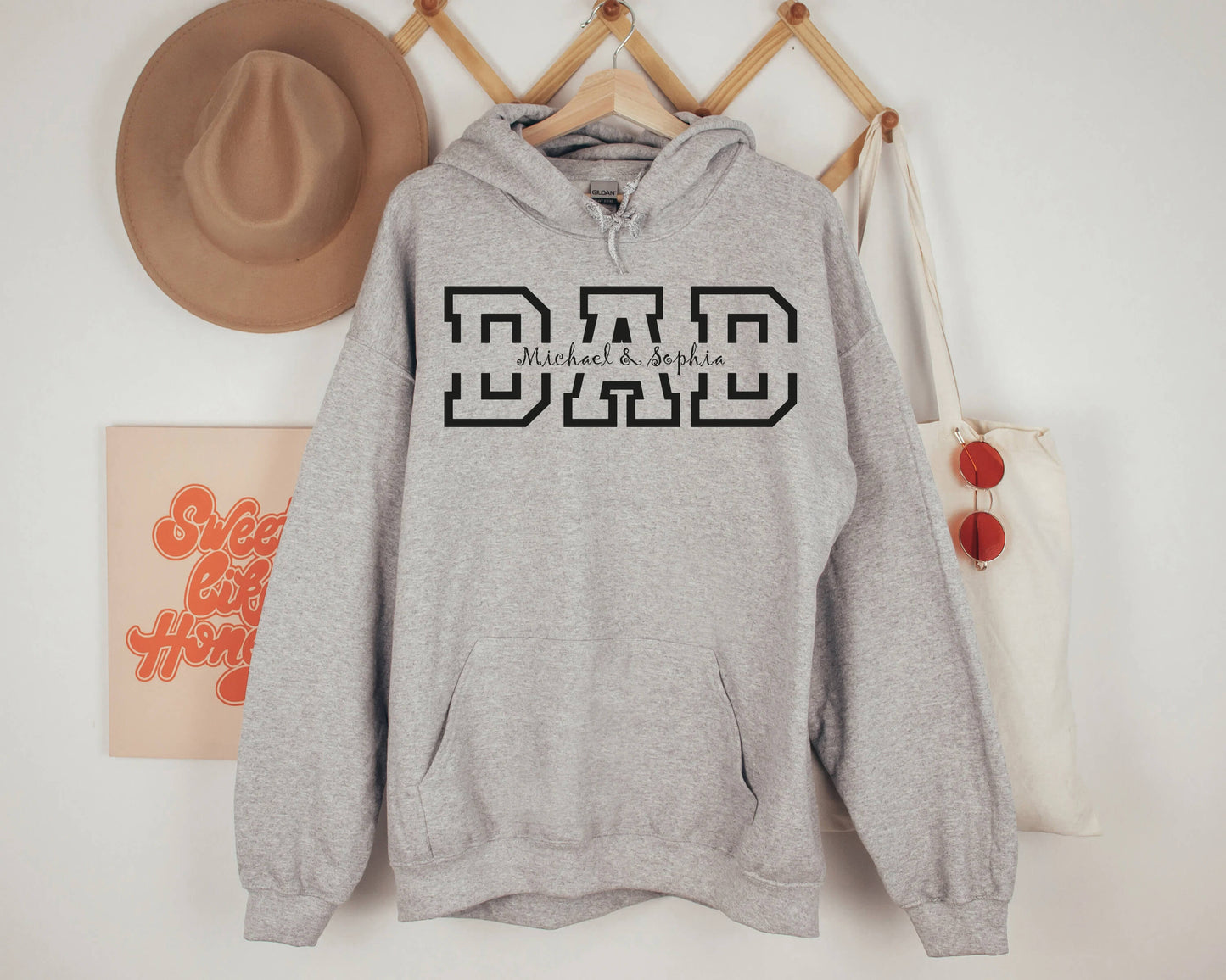 Personalisierter Hoodie mit den Namen Ihres ganzen Stolzes
