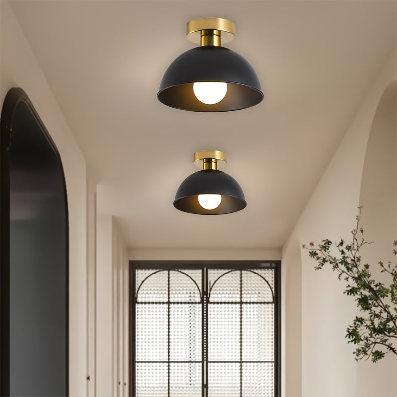Moderne halbbündige Deckenleuchte | Mattes Metallfinish