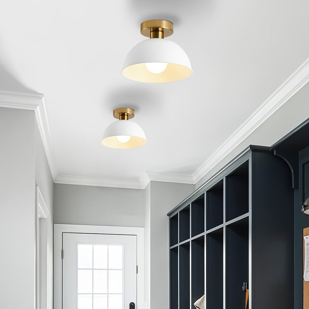 Moderne halbbündige Deckenleuchte | Mattes Metallfinish