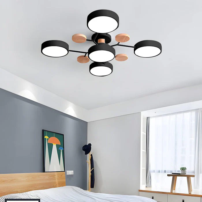 Moderne Halbeinbau-LED-Deckenleuchte Halo für elegante Räume