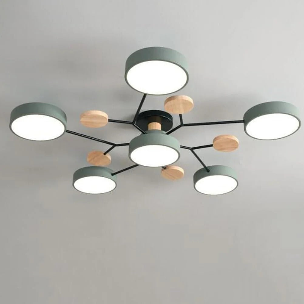 Moderne Halbeinbau-LED-Deckenleuchte Halo für elegante Räume