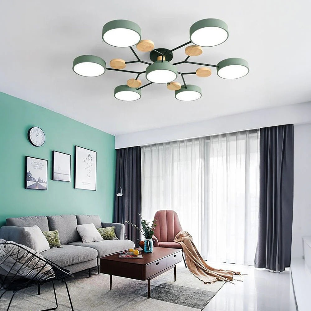 Moderne Halbeinbau-LED-Deckenleuchte Halo für elegante Räume