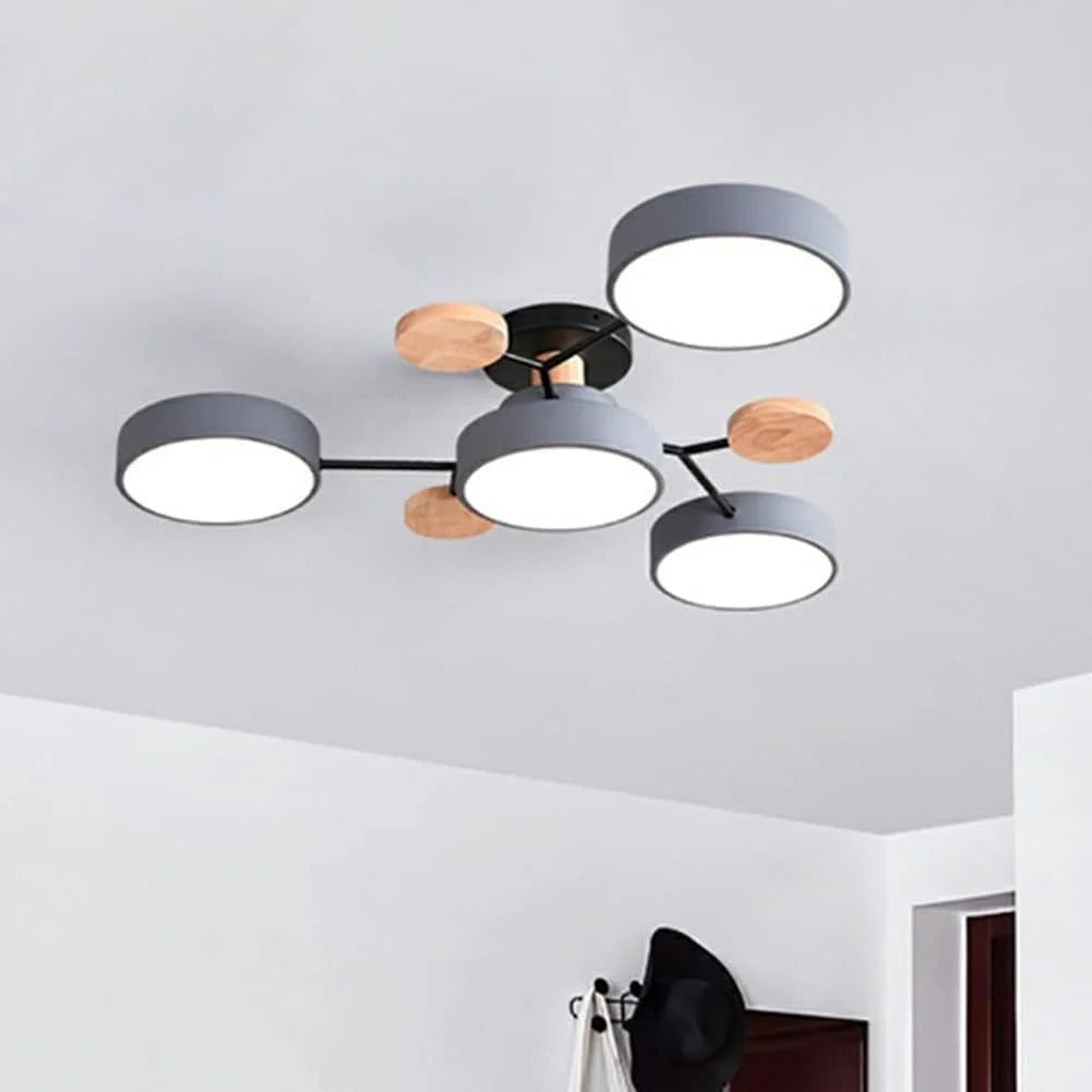 Moderne Halbeinbau-LED-Deckenleuchte Halo für elegante Räume