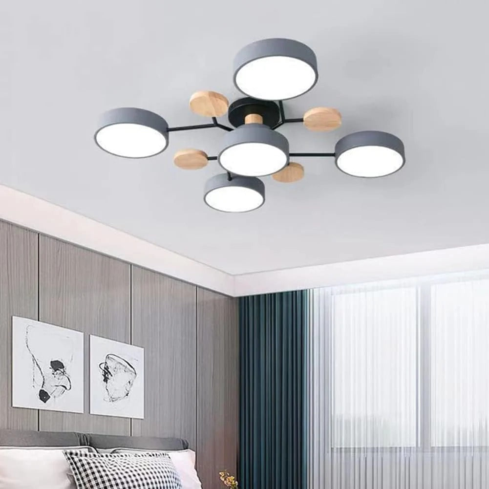 Moderne Halbeinbau-LED-Deckenleuchte Halo für elegante Räume