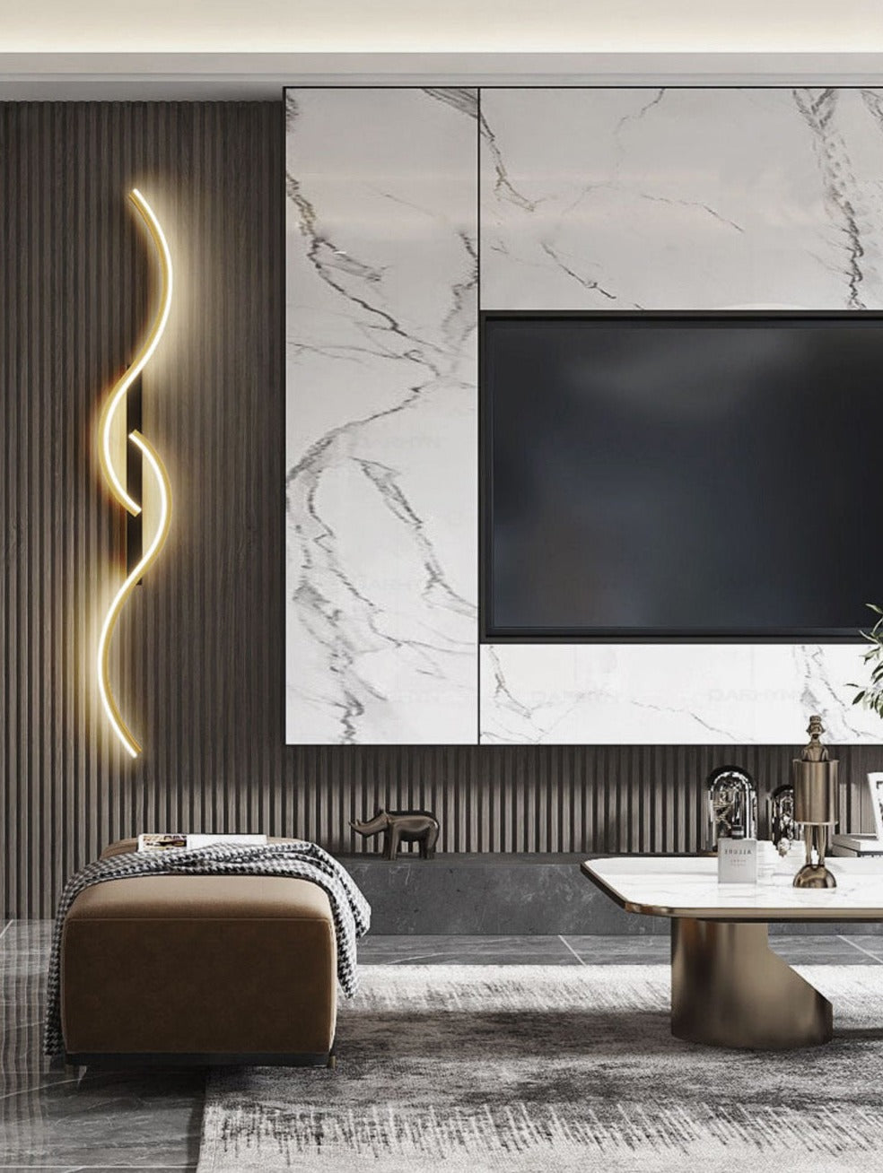 Moderne LED-Wandleuchte – Elegante Verbindung geometrischer Formen und Licht für eine stilvolle Aufwertung Ihres Interieurs