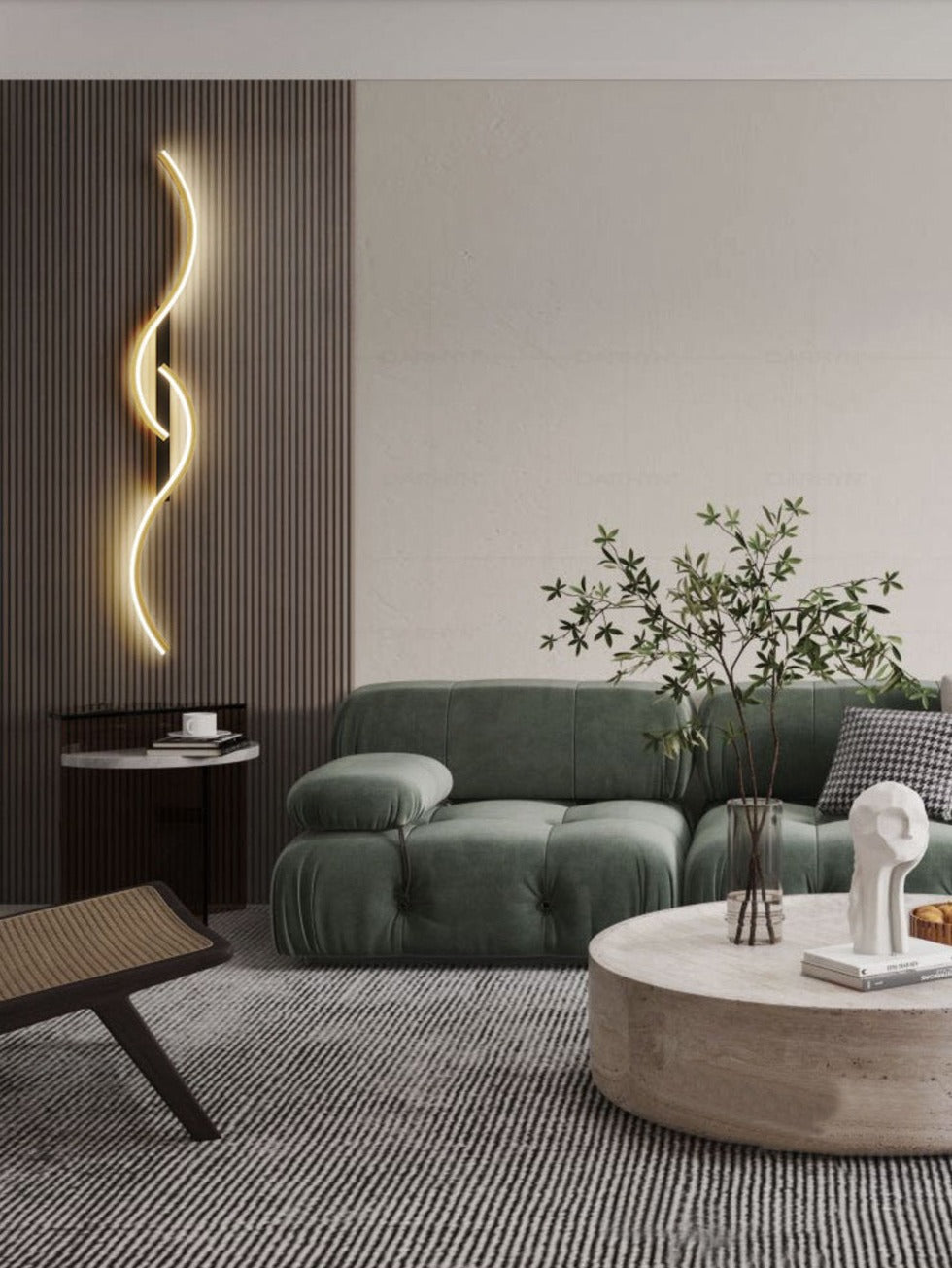 Moderne LED-Wandleuchte – Elegante Verbindung geometrischer Formen und Licht für eine stilvolle Aufwertung Ihres Interieurs