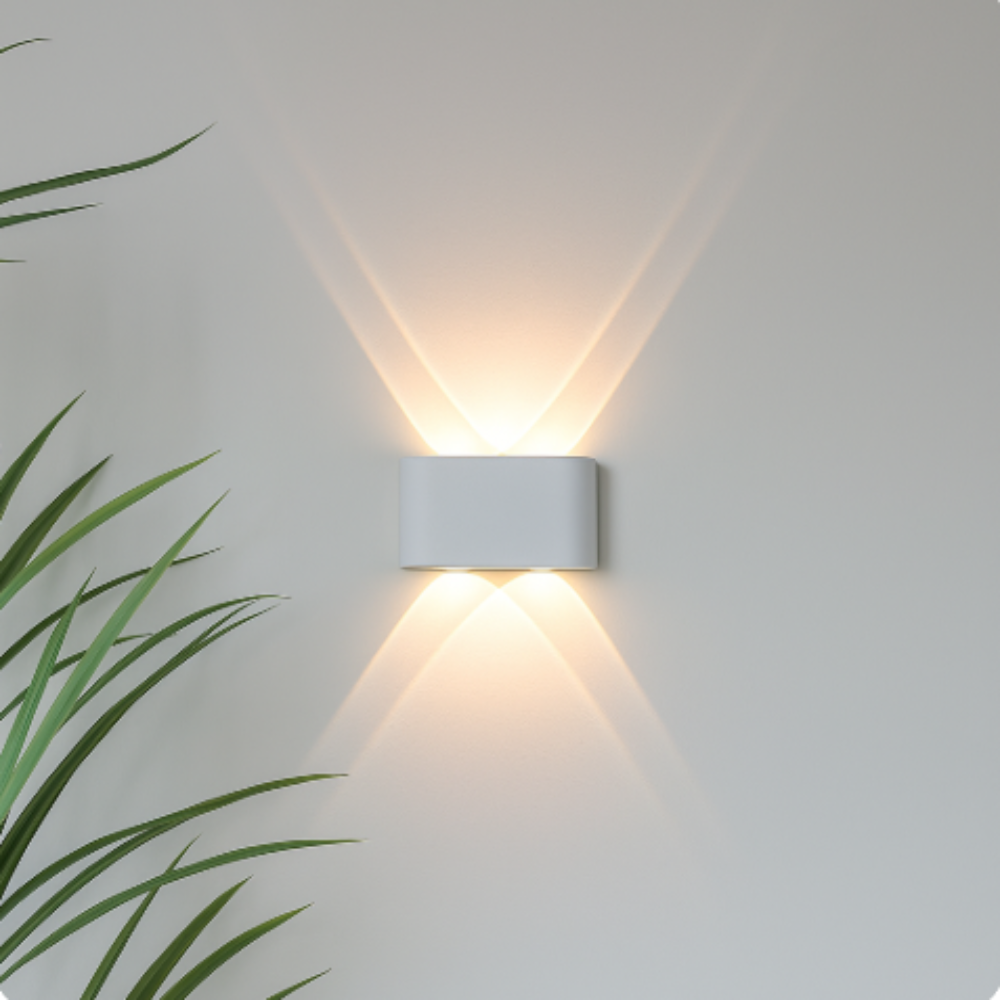 Moderne LED-Wandleuchte für innen und außen – minimalistische Leuchte