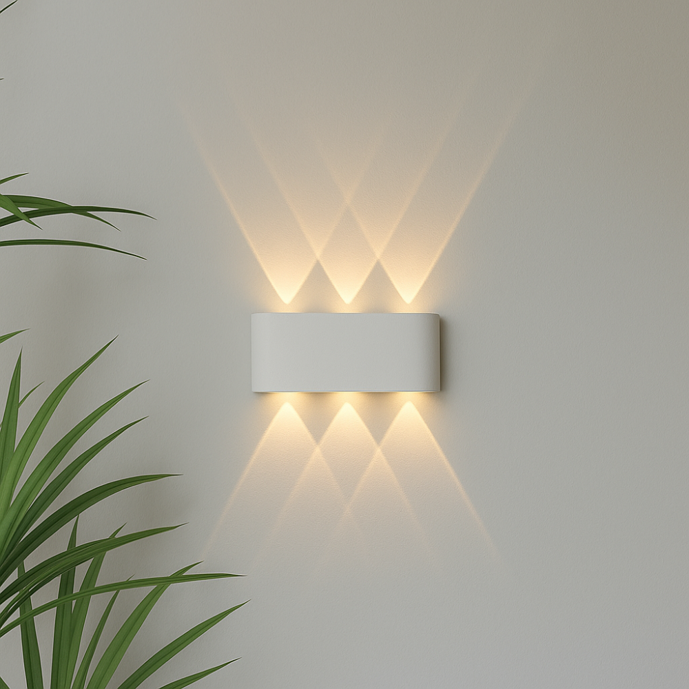 Moderne LED-Wandleuchte für innen und außen – minimalistische Leuchte