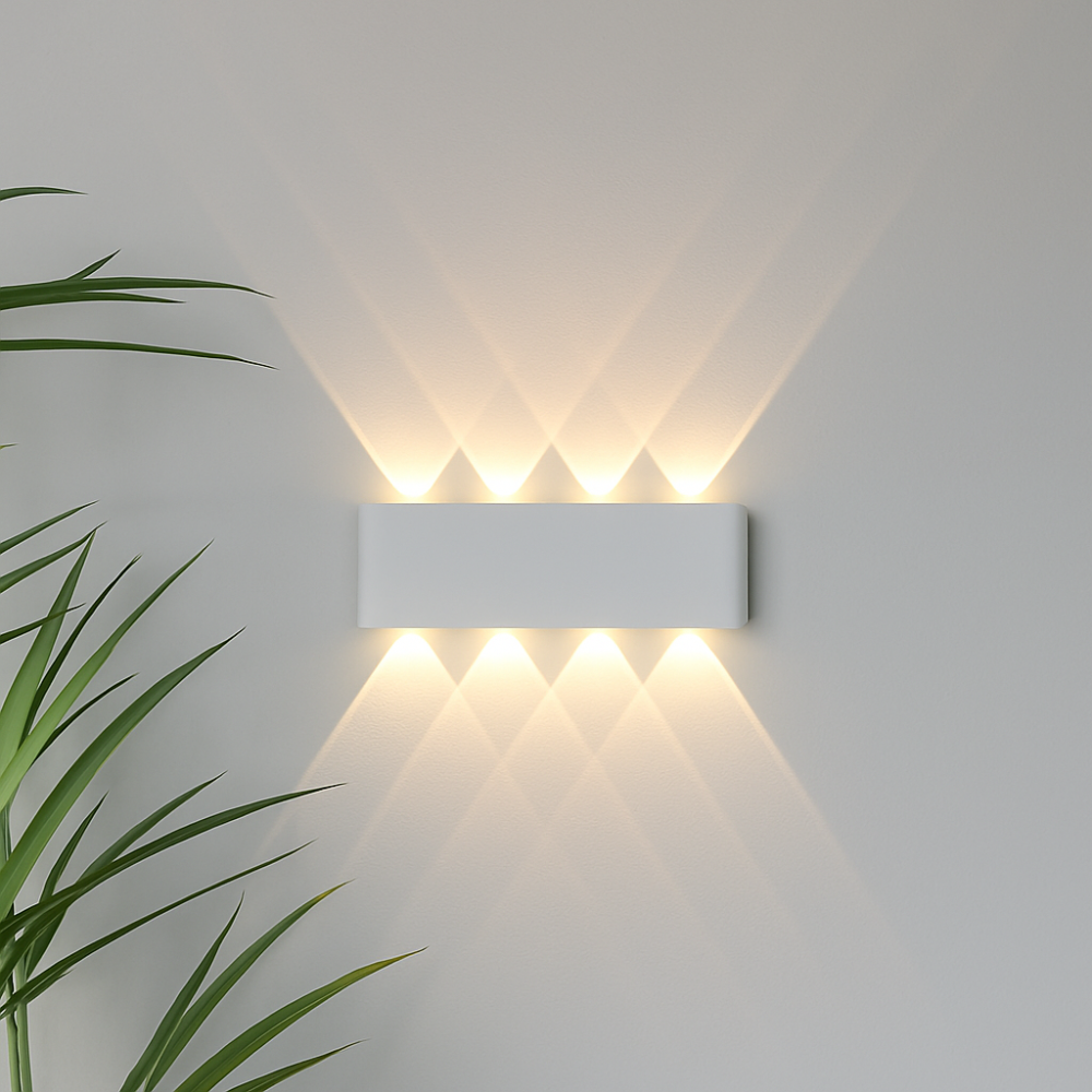 Moderne LED-Wandleuchte für innen und außen – minimalistische Leuchte