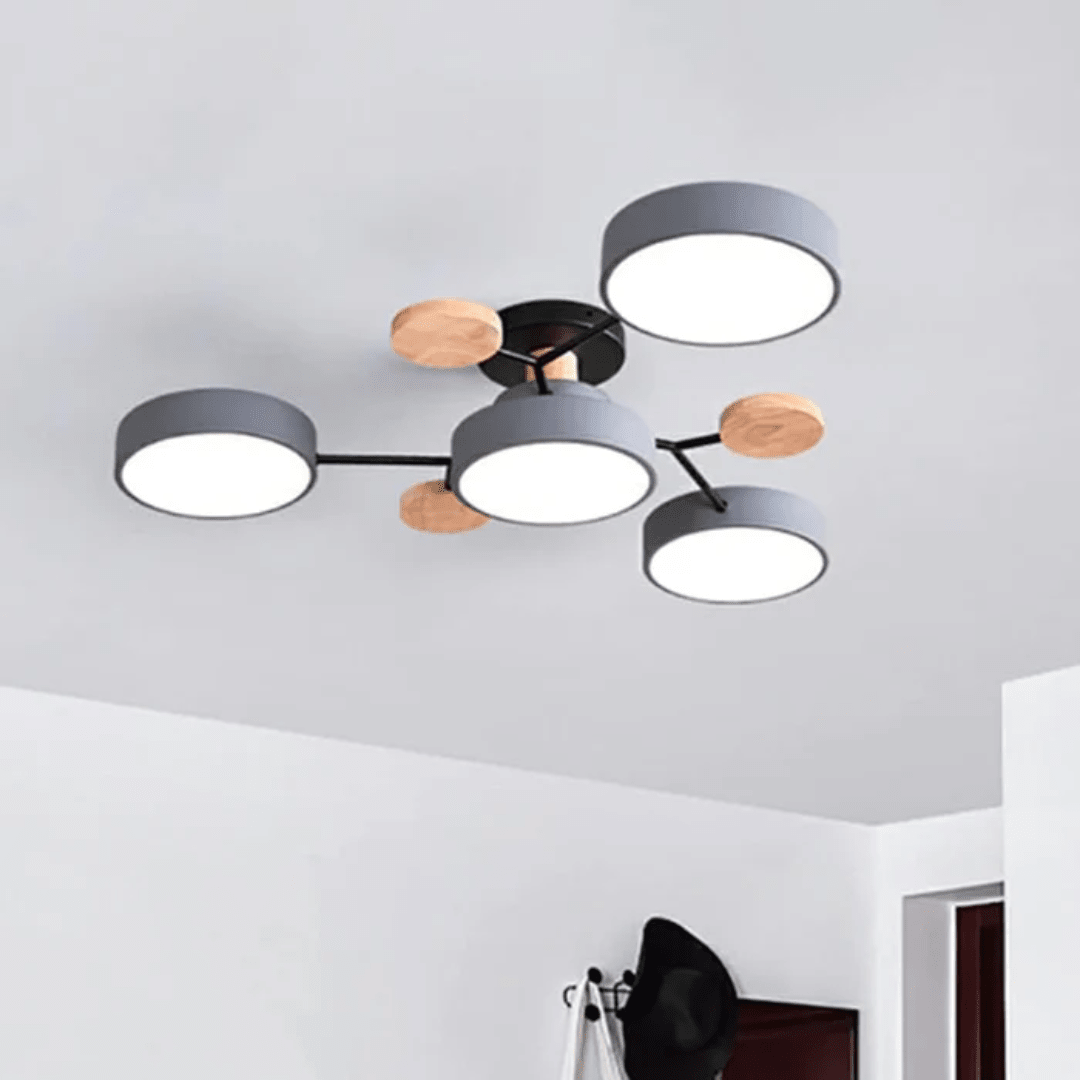 Moderne runde LED-Deckenleuchte im eleganten, minimalistischen Design