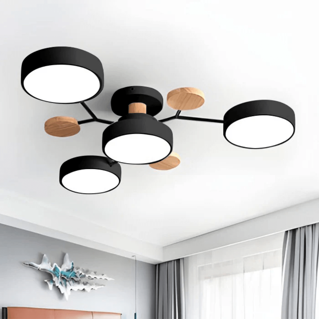 Moderne runde LED-Deckenleuchte im eleganten, minimalistischen Design