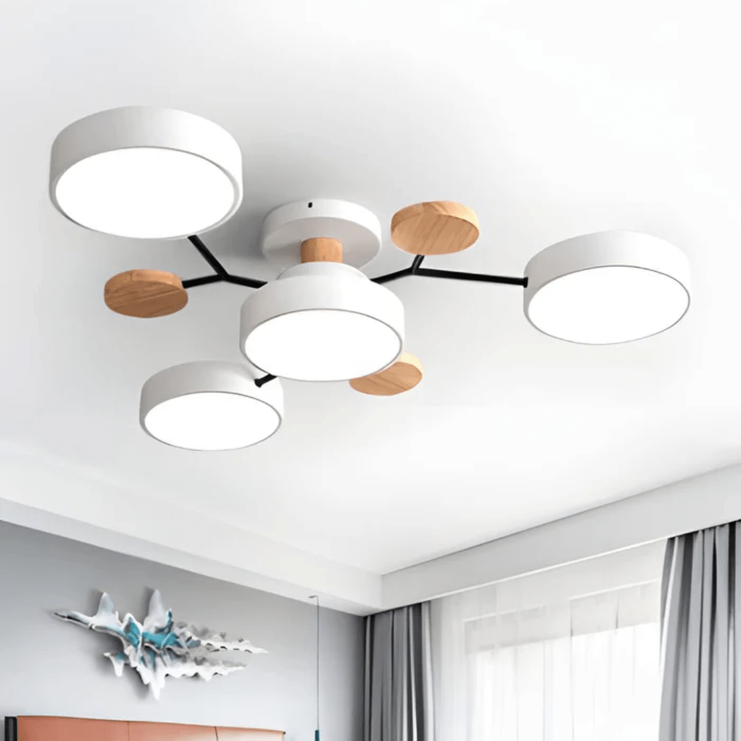 Moderne runde LED-Deckenleuchte im eleganten, minimalistischen Design
