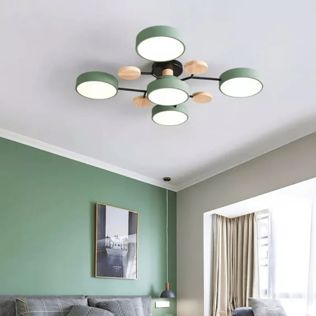 Moderne runde LED-Deckenleuchte im eleganten, minimalistischen Design