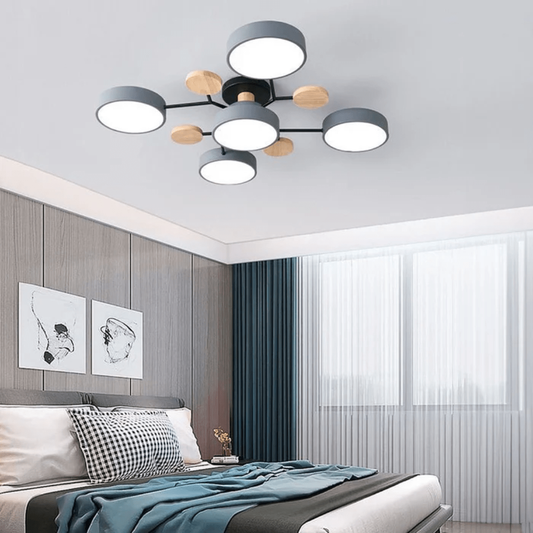 Moderne runde LED-Deckenleuchte im eleganten, minimalistischen Design