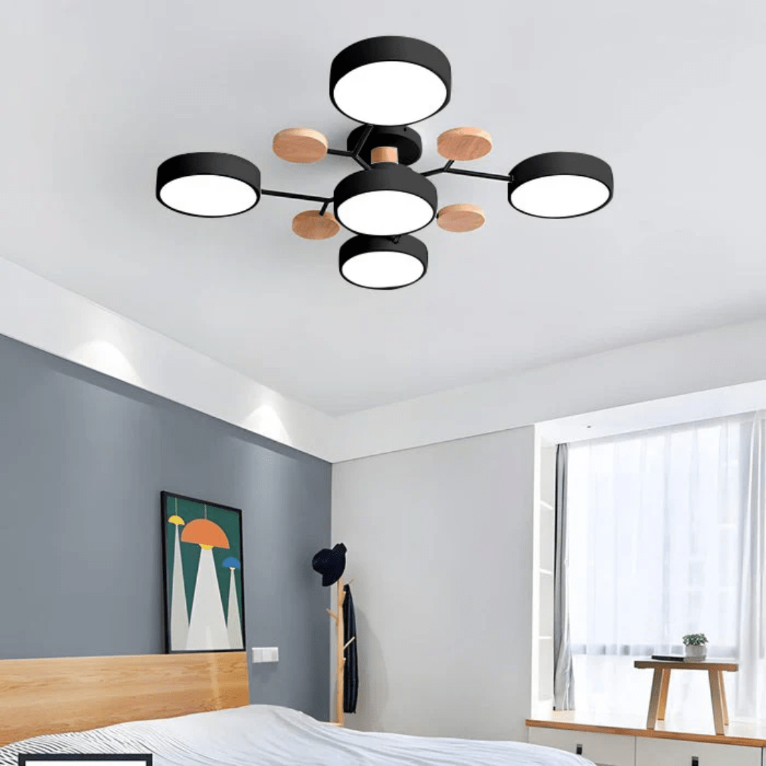 Moderne runde LED-Deckenleuchte im eleganten, minimalistischen Design