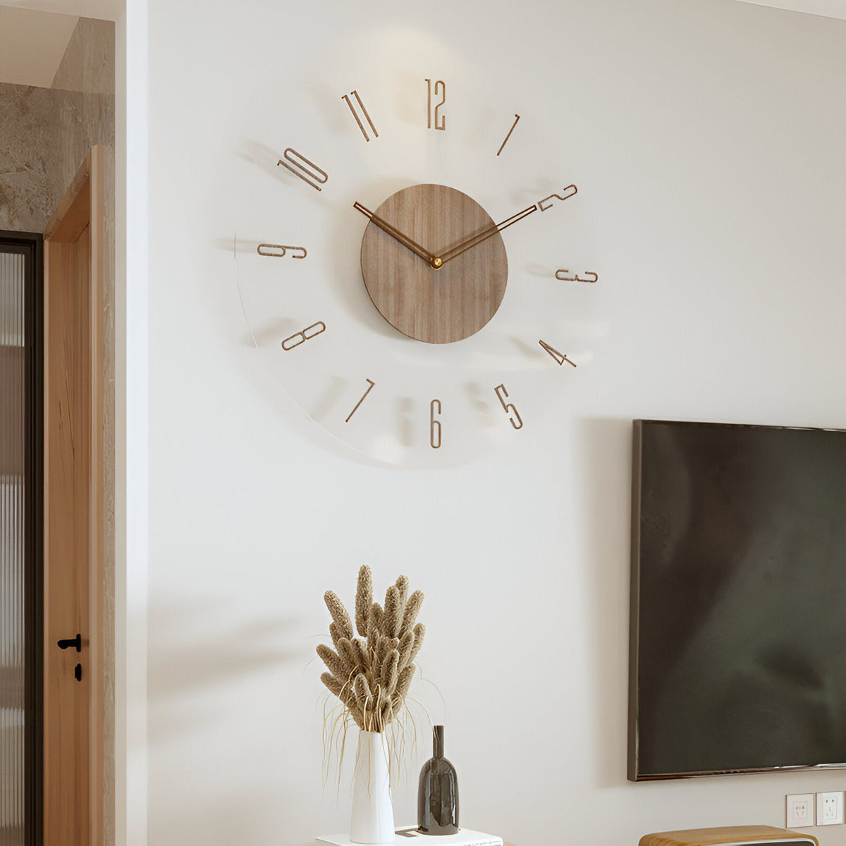 Moderne Wanduhr
