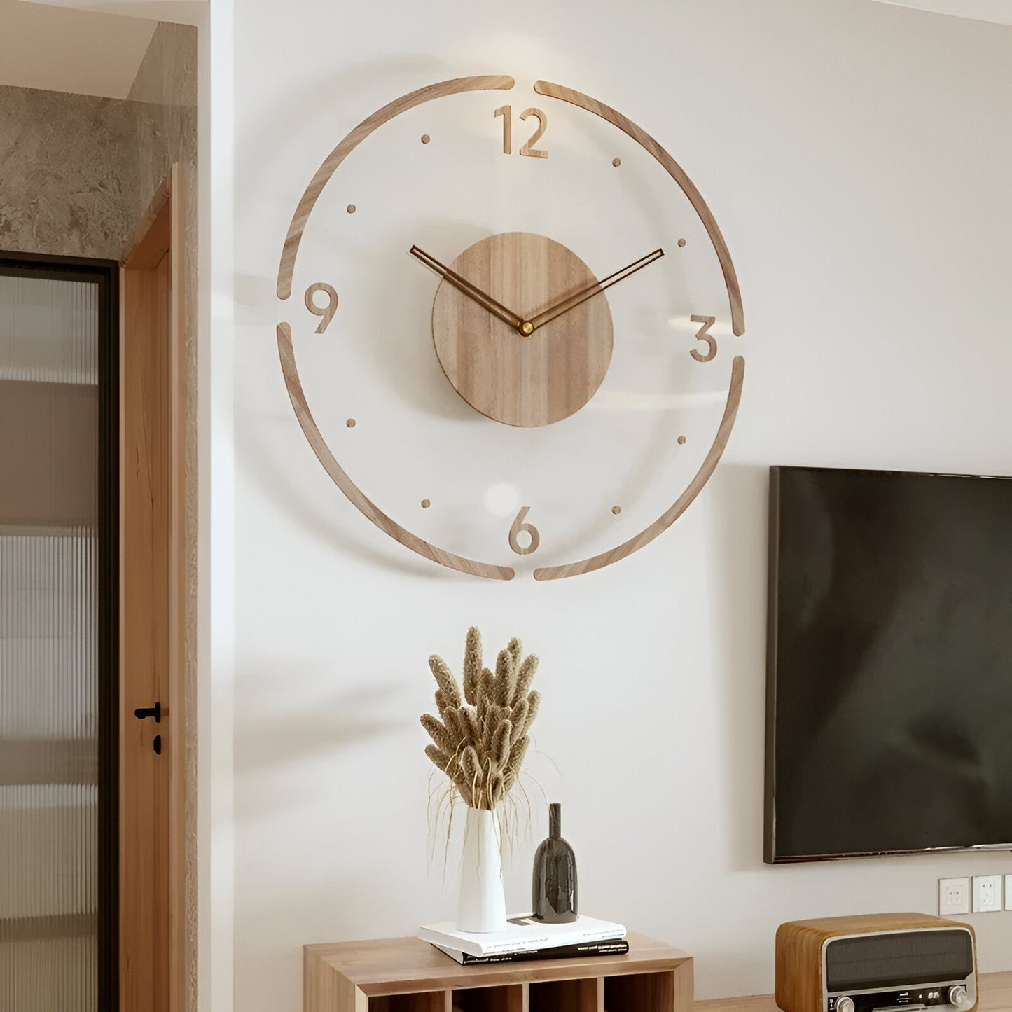 Moderne Wanduhr