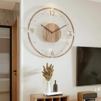 Moderne Wanduhr aus Holz – minimalistisches und elegantes Design für das Wohnzimmer