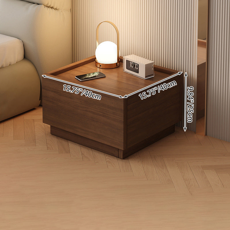 Moderner minimalistischer rechteckiger Nachttisch aus MDF, modular und einstöckig fürs Schlafzimmer