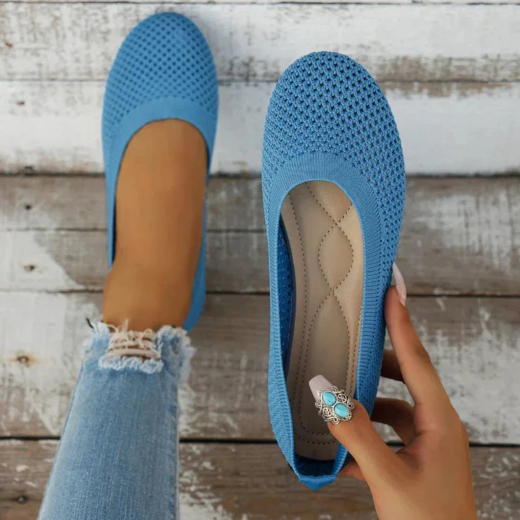 Modische Damen-Slipper ohne Absatz für Sommerkomfort