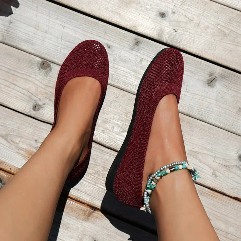 Modische Damen-Slipper ohne Absatz für Sommerkomfort