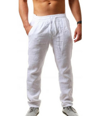 Modische lockere Herren-Leinenhose für den Sommer