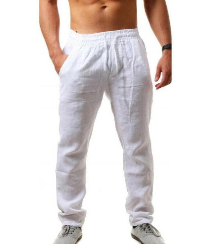 Modische lockere Herren-Leinenhose für den Sommer