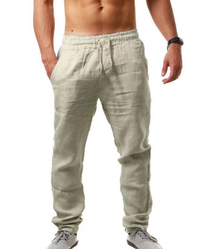 Modische lockere Herren-Leinenhose für den Sommer