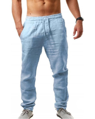 Modische lockere Herren-Leinenhose für den Sommer
