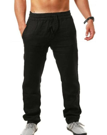 Modische lockere Herren-Leinenhose für den Sommer