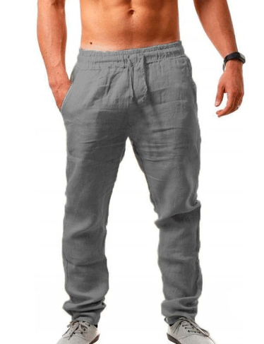 Modische lockere Herren-Leinenhose für den Sommer
