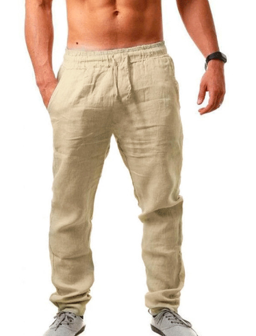 Modische lockere Herren-Leinenhose für den Sommer