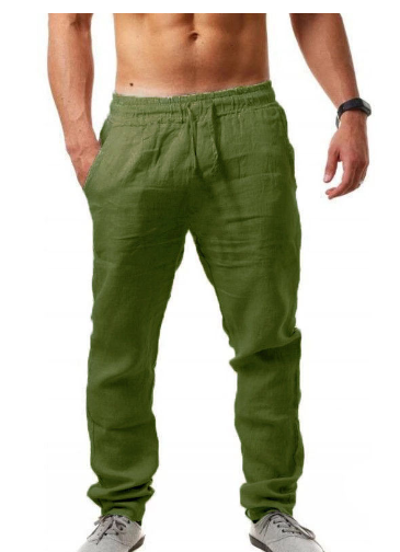 Modische lockere Herren-Leinenhose für den Sommer