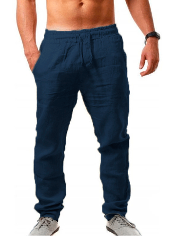 Modische lockere Herren-Leinenhose für den Sommer