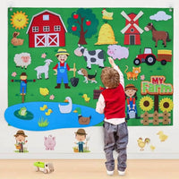 Montessori-Filzboard Bauernhof
